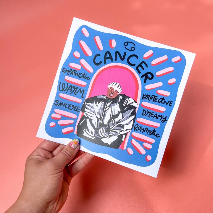 Cancer (4 options célèbres) - Impression - 8x8" pour la vente par Paris Woodhull Illustrations
