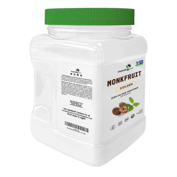 Durelife - Wholesale Sugar/Sweetener - Morning Pep Monk Fruit Sweetener, Golden 2.5lb11