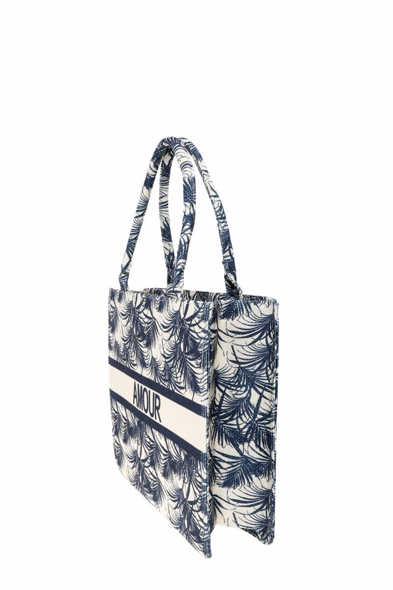 anbfashion - Wholesale Tote Bag - Women's - Amour Tropical Oblique Book Tote Bag4