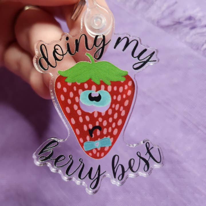 Llavero Doing My Berry Best para venta al por mayor de Let Love Be My Motive Studio