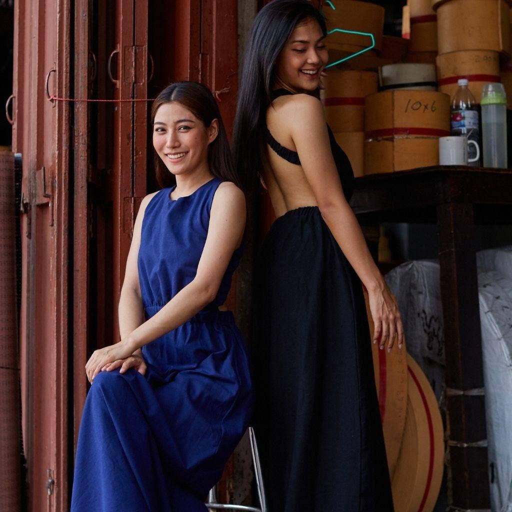 Dame Pach Bangkok - Wholesale Dress - Women's - Backless Cotton Dress2
