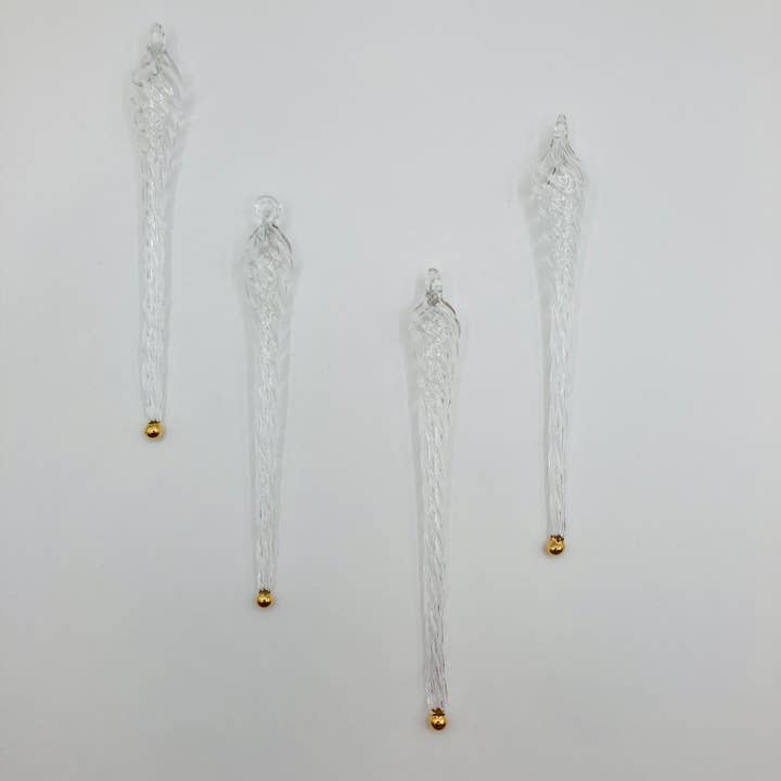 Dandarah - Wholesale Ornament Set - Blown Glass Icicle Ornament - Set of 2