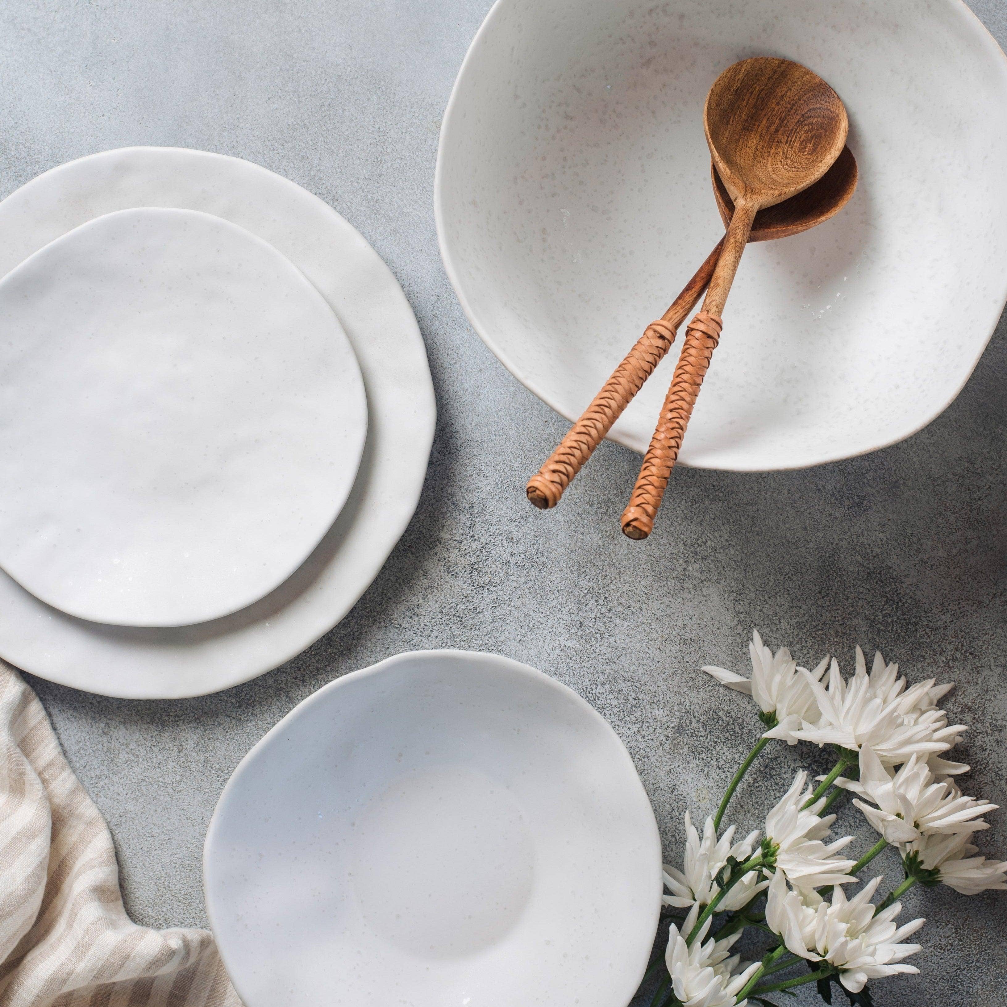 Egg Back Home - Wholesale Salad Plate - Nature Shape White Salad Plate 22cm3