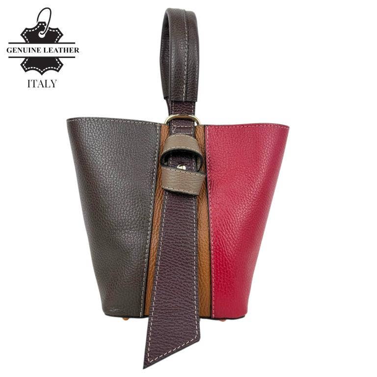 Chenson & Gorett - Wholesale Top Handle Bag - Women's - Multicolor and Exclusive Leather Bag with Women's Inner Bag4