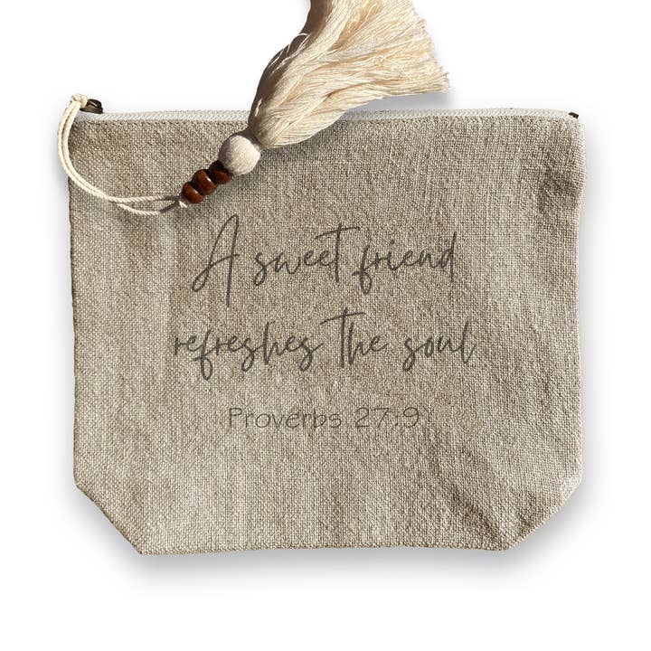 A Sweet Friend Refreshes Cosmetic Bag for wholesale by French Graffiti