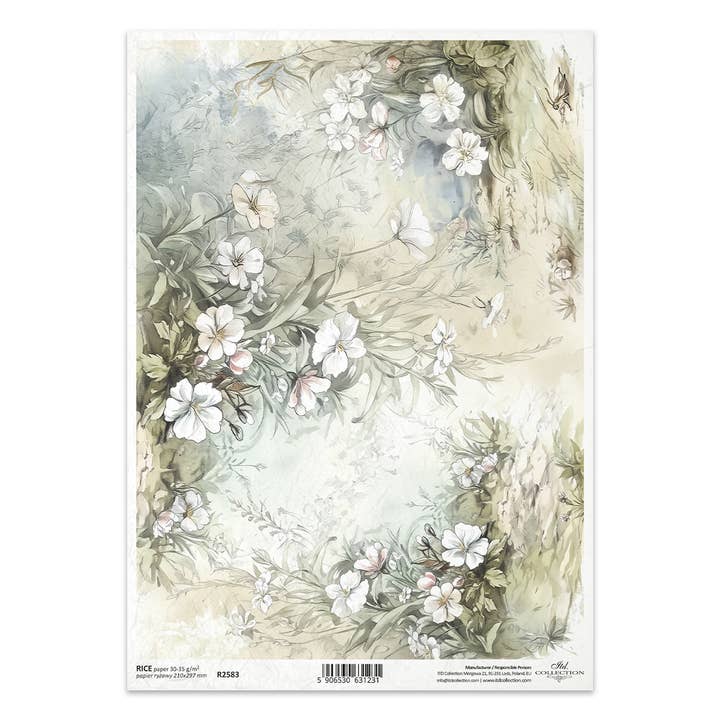 rice paper for decoupage R2583 - Cottage in the Country for wholesale by ITD Collection