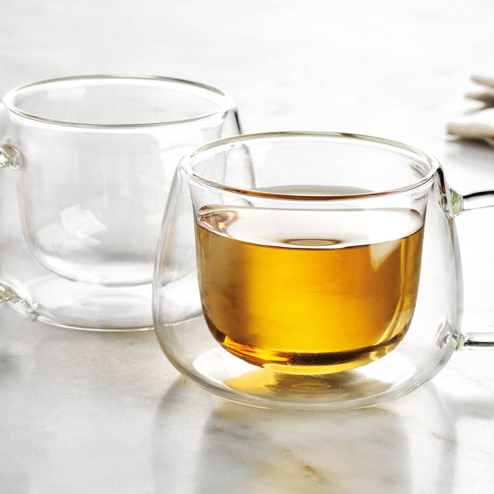 Alesia Tea Cup Pair 8 oz for wholesale by Godinger