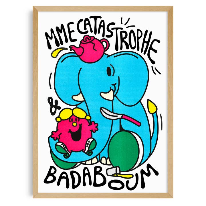 Plakat A3 - Madame Katastrophe - FR für den Großhandel von KIBLIND Atelier