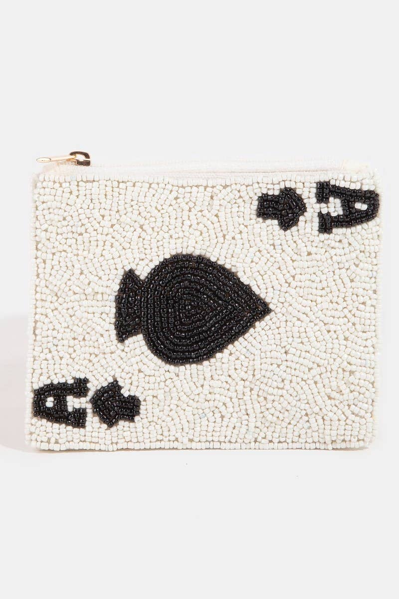 MULTI Portamonete con Perline a Forma di Asso di Carte in vendita all'ingrosso su Faire0