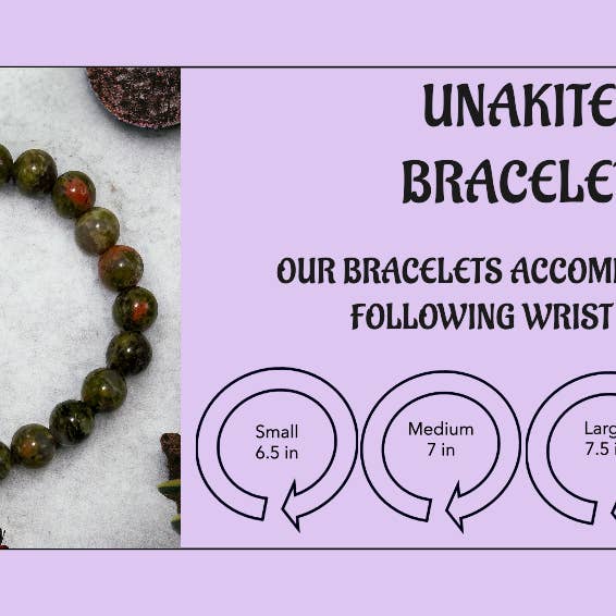 Amethyst Treasures - Vendita all'ingrosso Bracciale con perline - Braccialetto Unakite1
