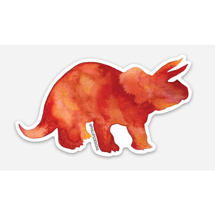 Dino Red Stickers for wholesale by Phillips Designs