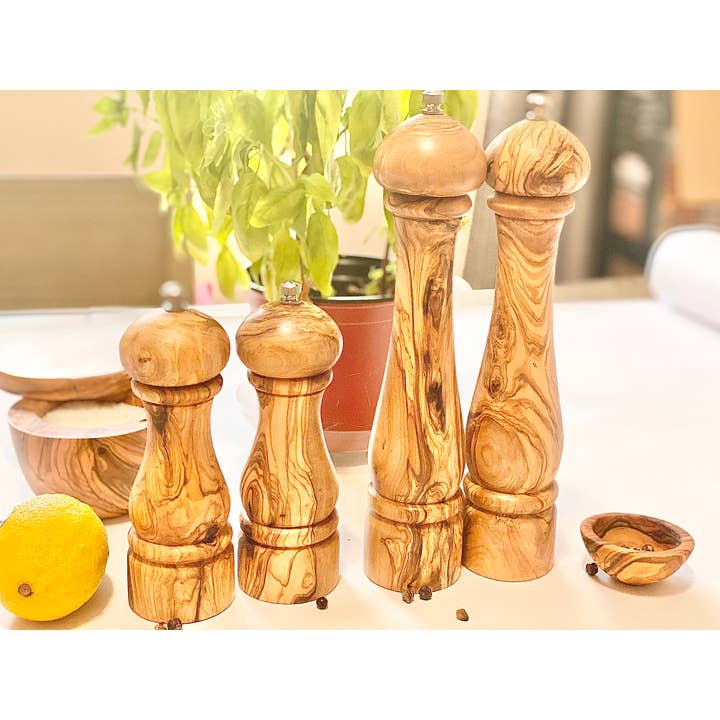 Natural OliveWood - Wholesale Pepper Mill - Olive Wood Salt/Pepper Mill 10" (sold individually)