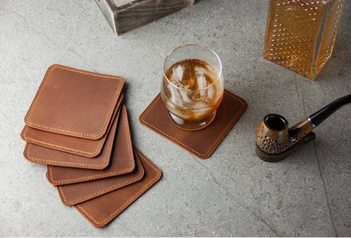 Pikore - Wholesale Coasters - Leather coasters set7