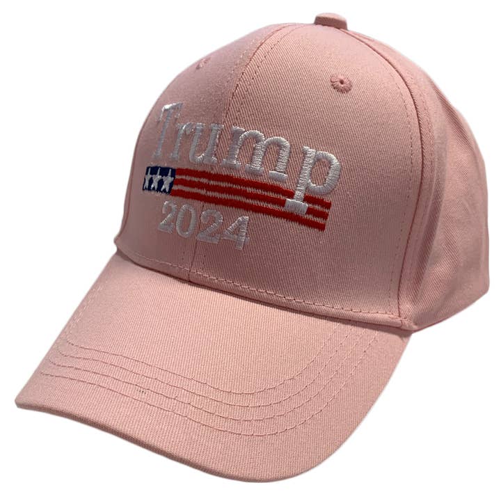 I Love My Freedom - Wholesale Baseball Cap - Women's - Pink TRUMP 2024 Hat