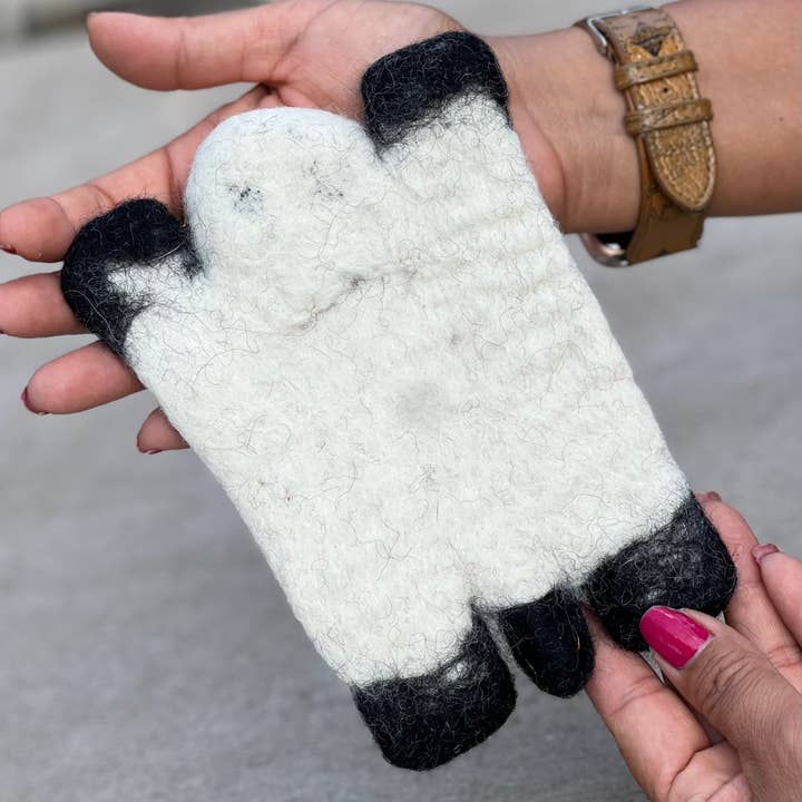 Lungta Imports - Wholesale Coasters - Fair Trade Animal Felt Ball Tea Coasters, Cup Mug Coasters1