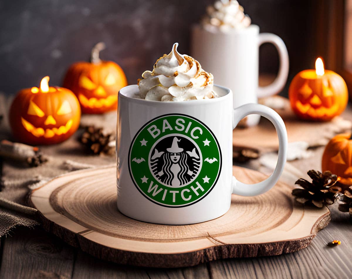 House Of Rodan - Wholesale Coffee Mug - Basic Witch - Halloween Coffee Mug KTJ07