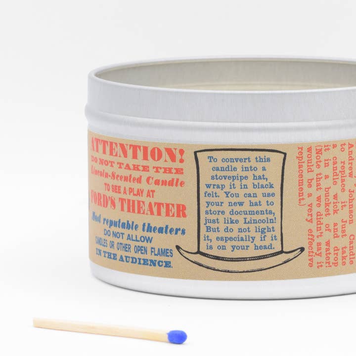JD and Kate Industries - Wholesale Novelty Candle - Lincoln Scented Candle