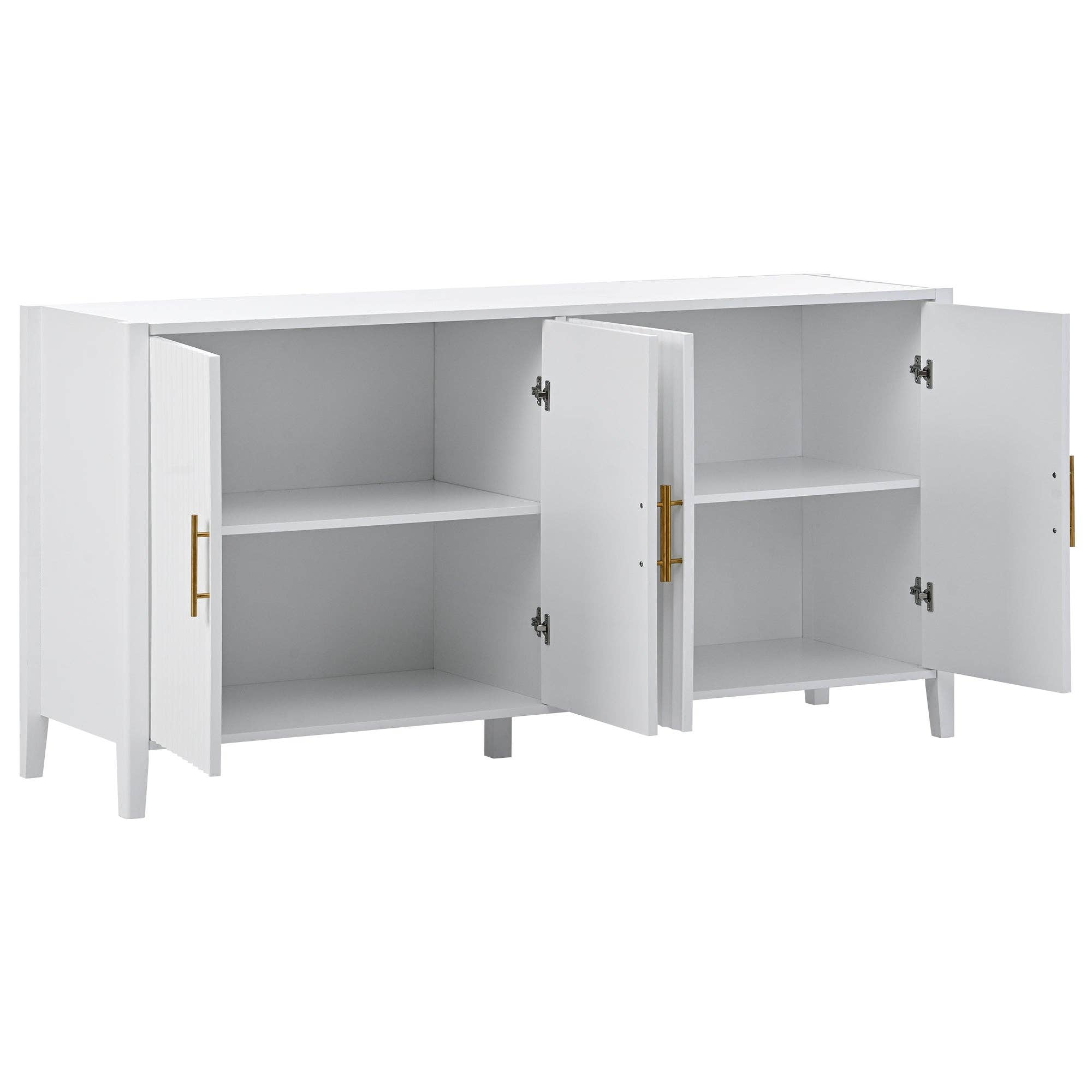 HOMYCASA DESIGN INC - Wholesale Sideboard - White Modern Buffet Cabinet Fluted Sideboard Large Storage11