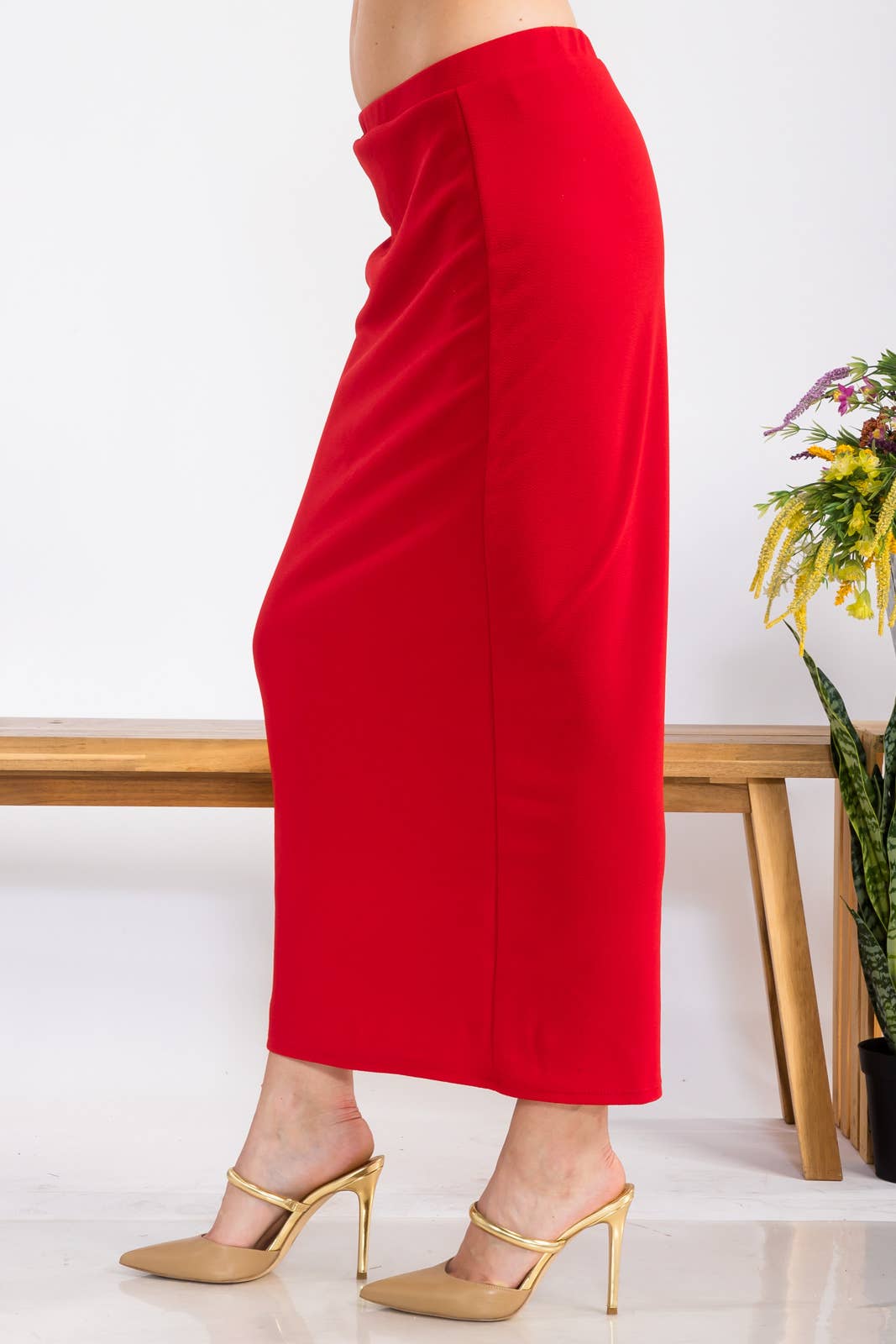 Celeste Clothing - Wholesale Skirt - Women's - CLASSSIC LONG PENCIL SKIRT IN MISSY & PLUS SIZE -CS2377033