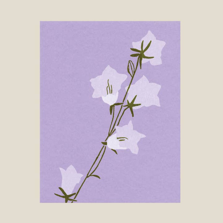 Bell flower card for wholesale by Kinaloon