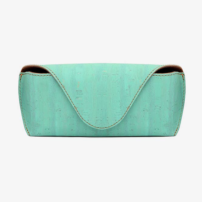 Glasses Case in Green Water Cork por atacado de Artelusa