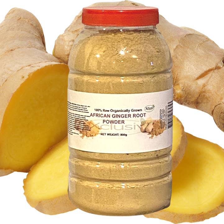 Xclusiv Organics – wholesale Torkad krydda – 100% ingefära rotpulver ekologiskt - afrikanskt ingefärapulver