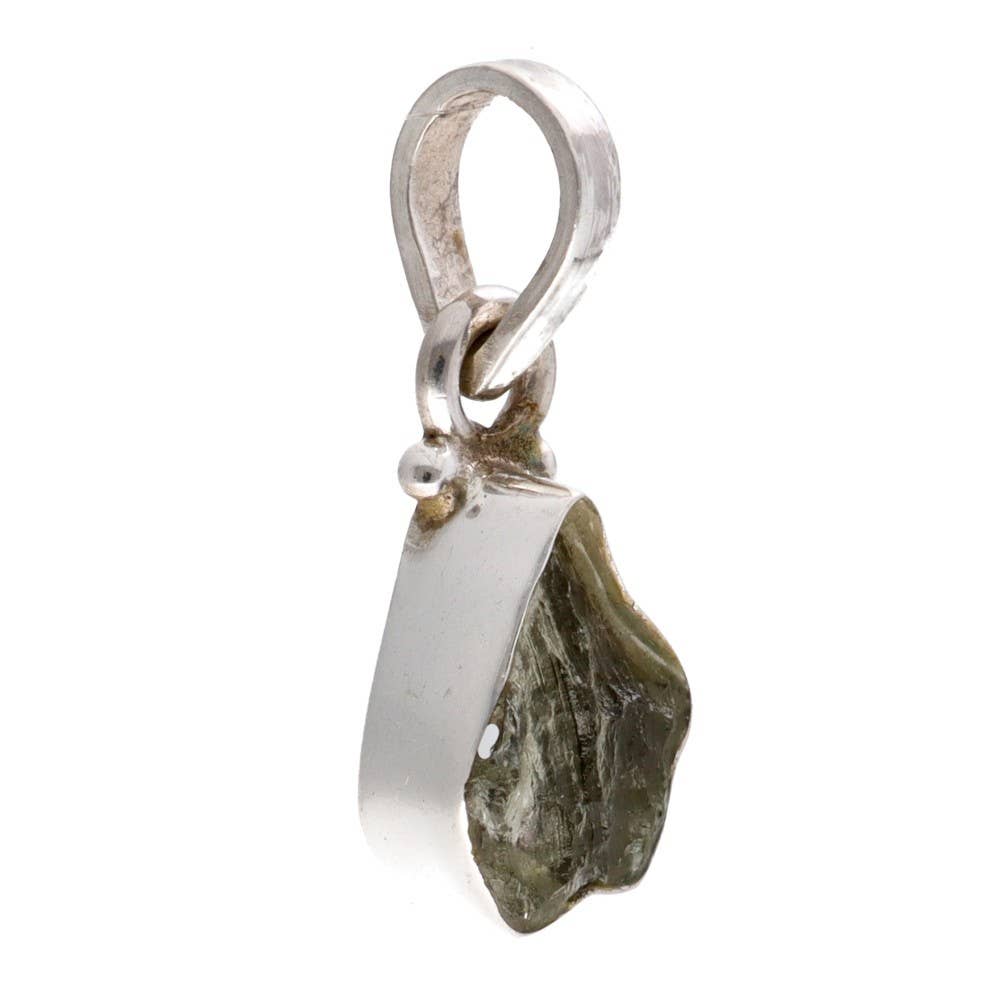 Vives de la Cortada S.L - Vente Breloques/médailles personnalisées - Pendentif Biseau en Moldavite en Argent Sterling 925 (1 - 1,9g)3