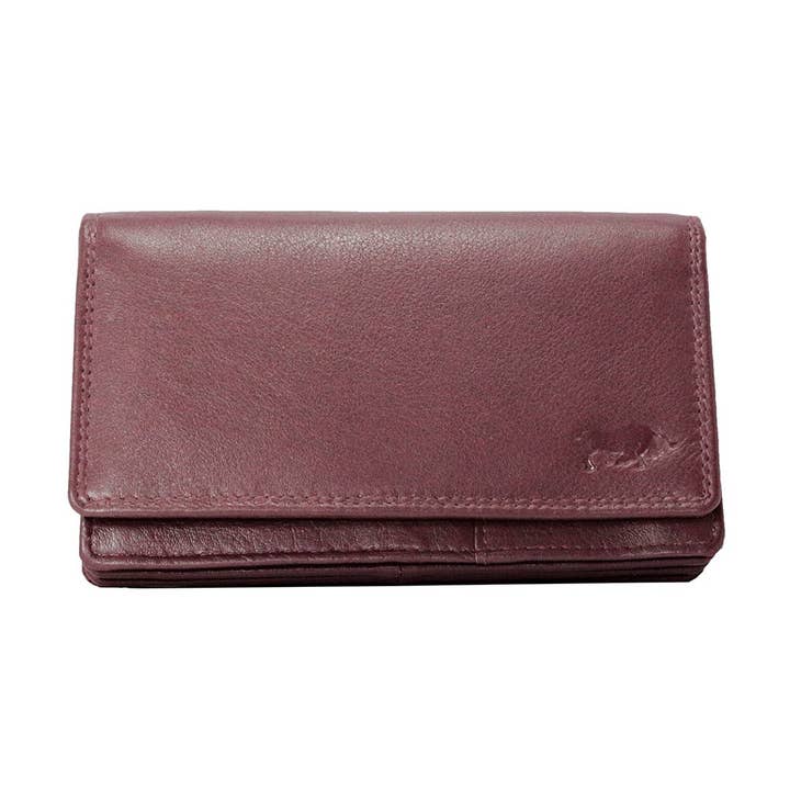 Arrigo - Wholesale Wallet - Women's - Harmonica Women's Wallet in Bordeaux Red Leather