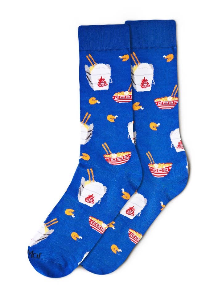 Infinity Classics International Inc. - Wholesale Socks - Men's - MeMoi Let's Order Takeout Bamboo Blend Men's Crew Socks5