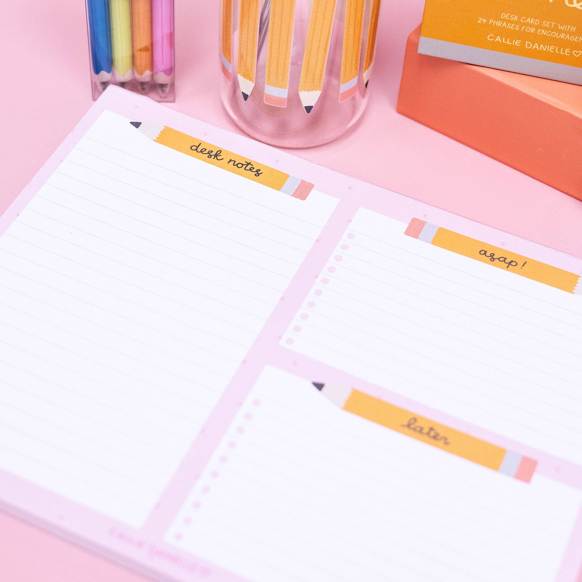 Callie Danielle - Wholesale Notepad - Pencil To-Do Desk Notepad3