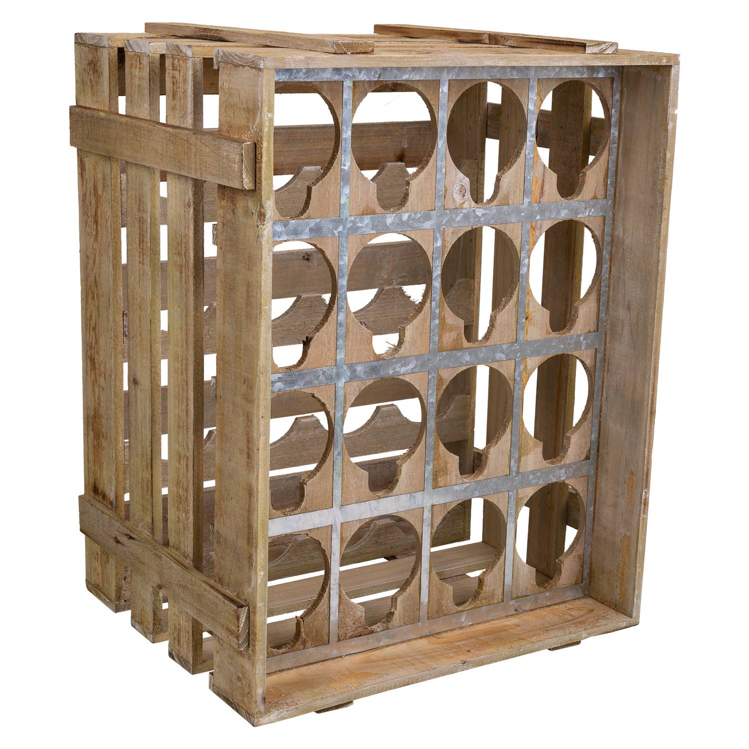 Creaciones Meng - Wholesale Bottle Rack/Holder - Wooden bottle crate 12 bottles0