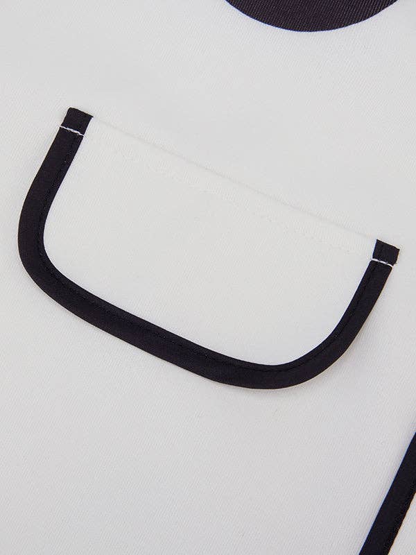 PRETO BRANCO Casaco de gola alta com manga longa, corte solto, estampa floral em cores contrastantes e abertura lateral para venda a revendedores na Faire10