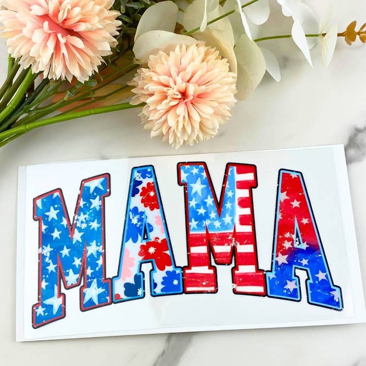 MAMA USA1 | 4" UV DTF Decal for wholesale by HKS Custom Designs
