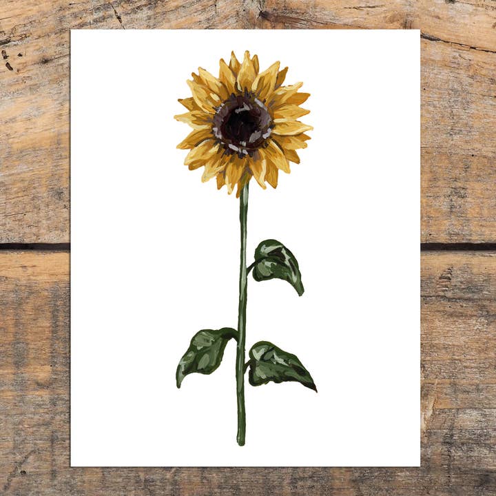 Lámina rústica de girasol para venta al por mayor de The Cranberry Finch