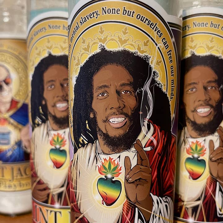 Saint Bob The Most High Candle for wholesale by Cleaver And Blade