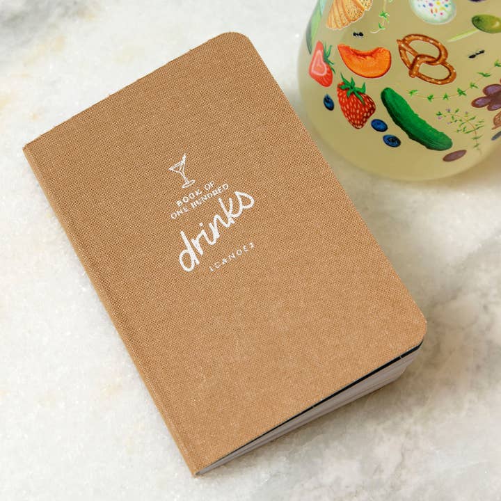 One Hundred Drinks Journal for wholesale by 1canoe2 | One Canoe Two Paper Co.
