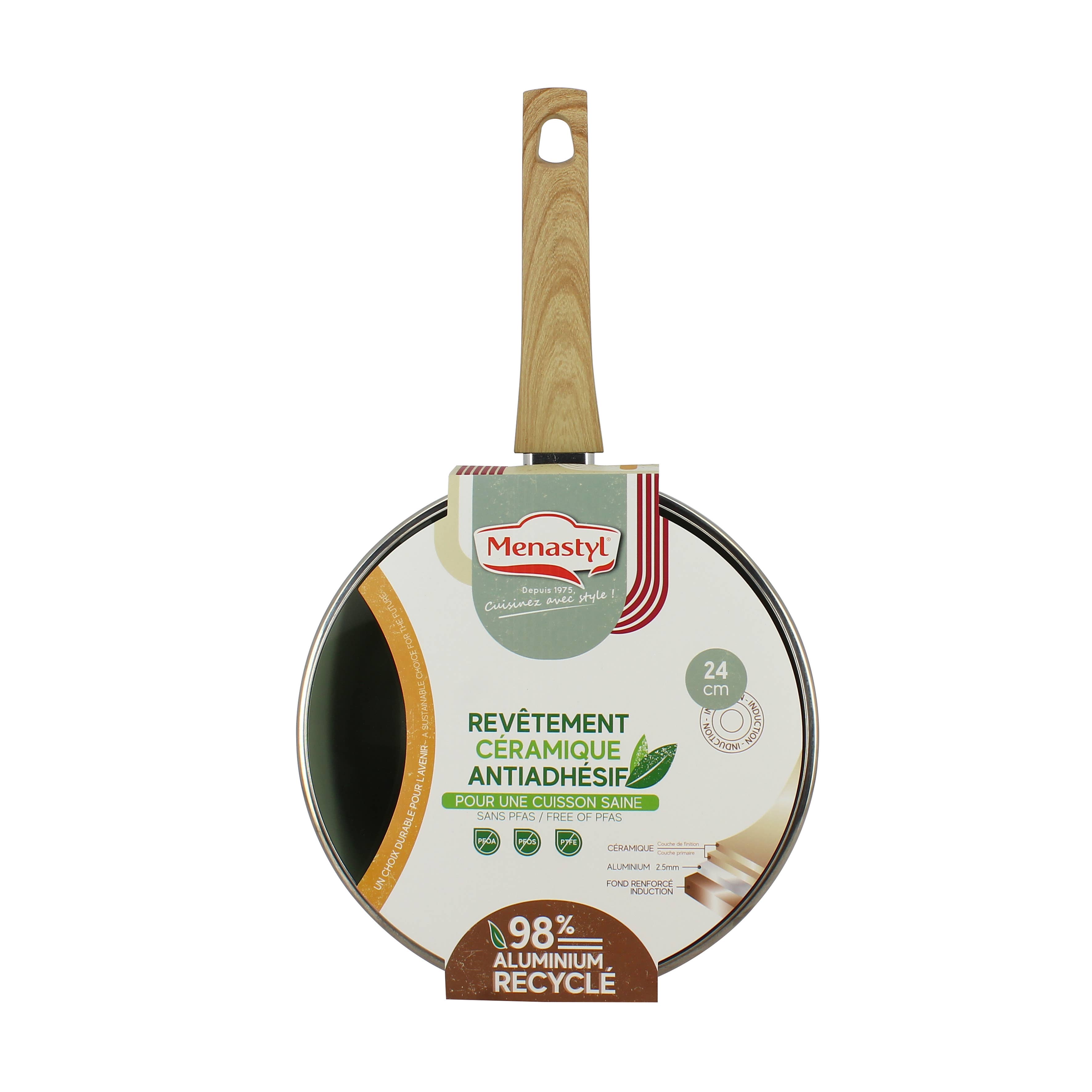 Menastyl - Wholesale Pan - Celadon 24cm aluminum frying pan - induction compatible2
