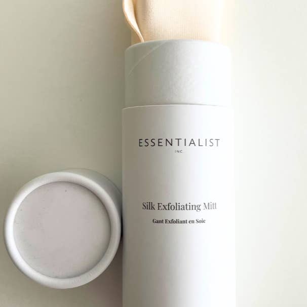 Silk Exfoliating Mitt for wholesale by Essentialist