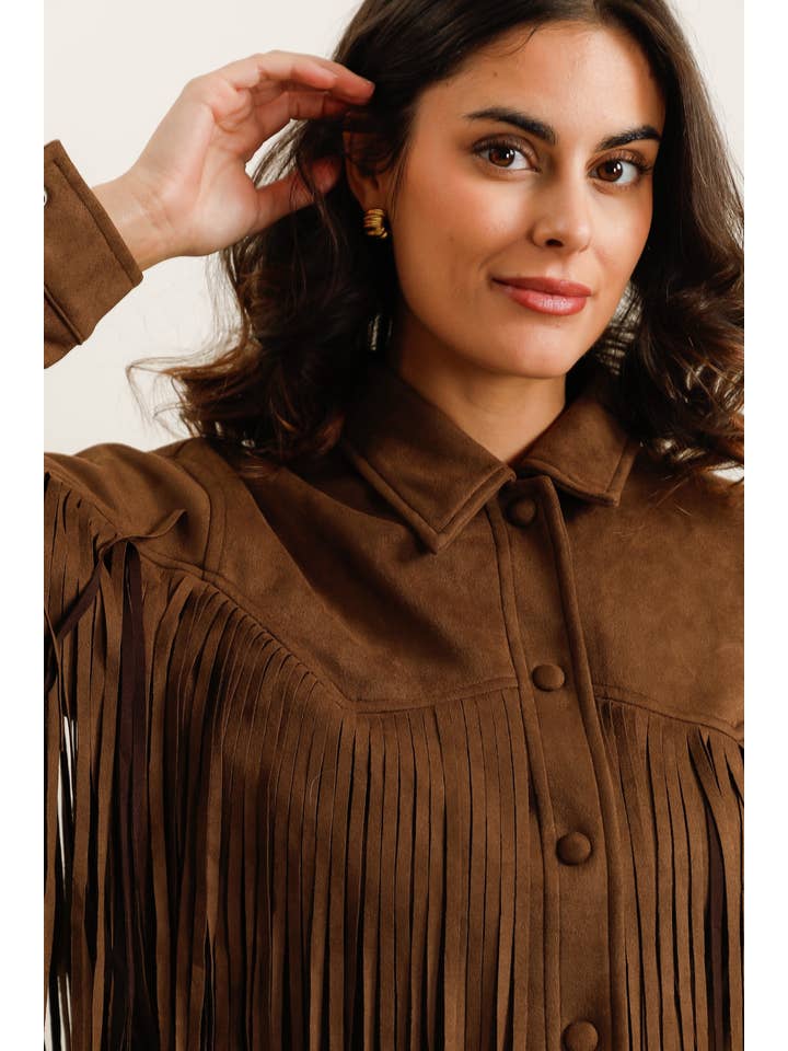 Daphnea - Wholesale Jacket - Women's - 5956 FRINGED JACKET5