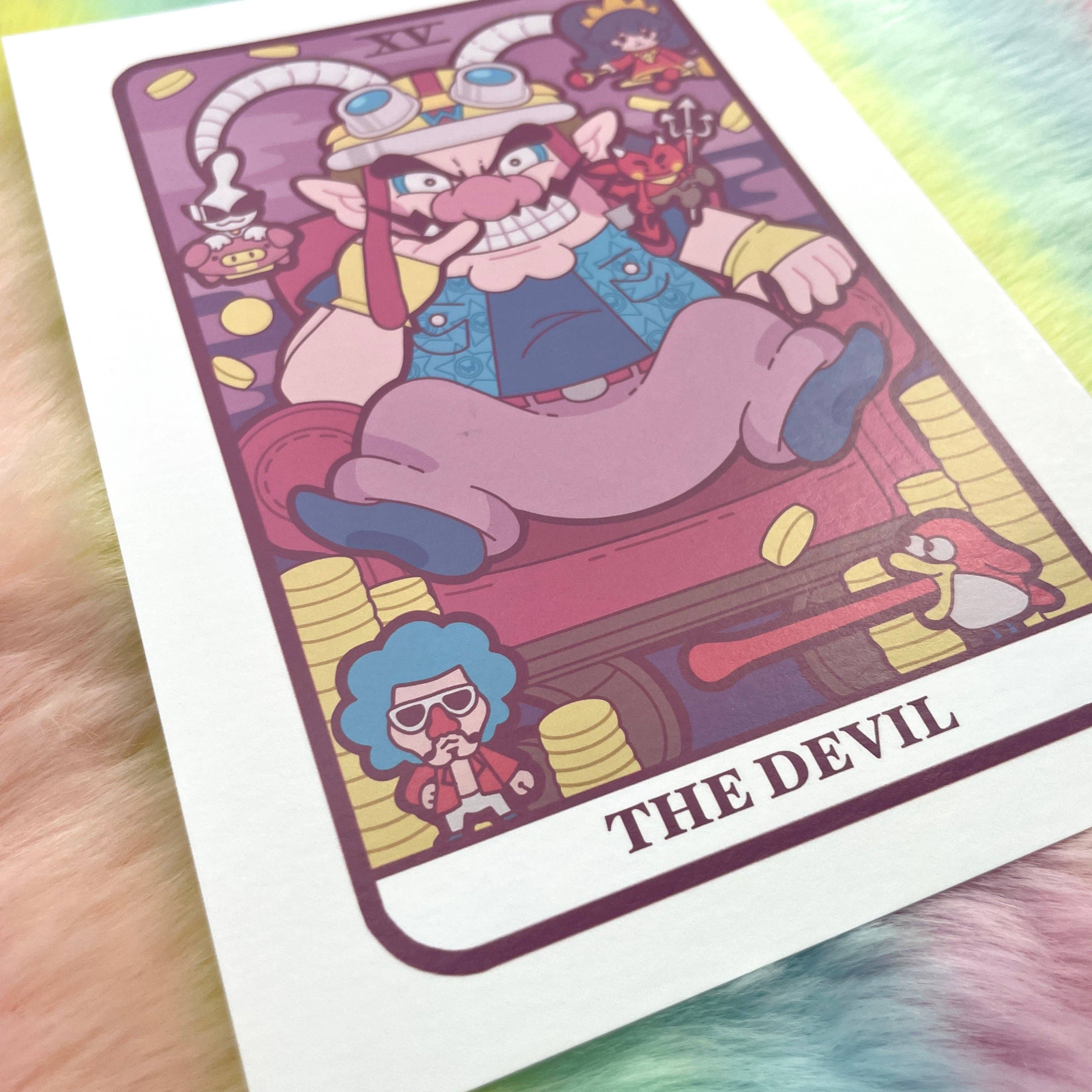 Easybriizy Draws - Wholesale Art Print - Wario Video Game 5x7 Tarot Art Print2
