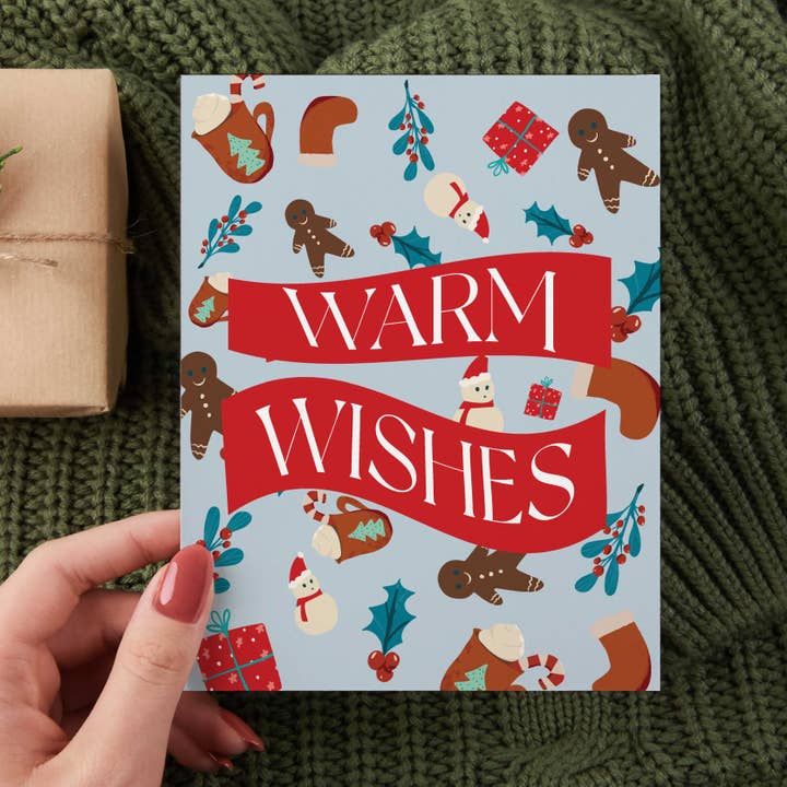 Quente Desejos Giro Cartão de Natal Capricho por atacado de Kristine Lee Designs