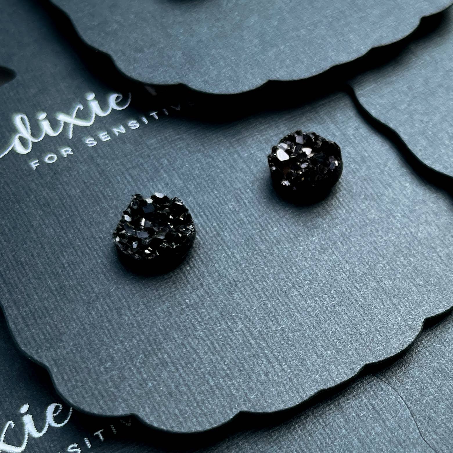 Dixie Bliss - Wholesale Stud/Post Earrings - Minis in Black2