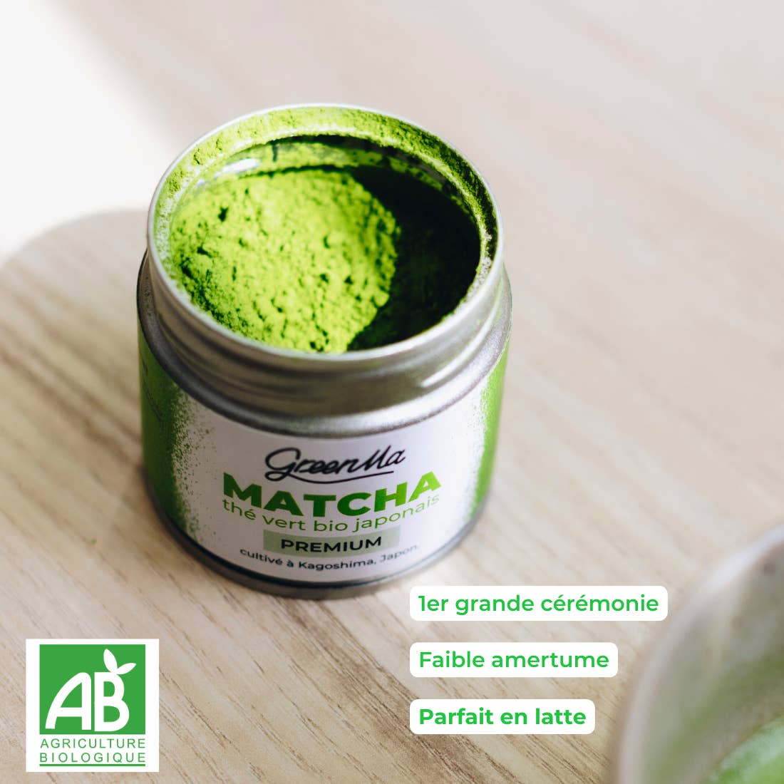 GreenMa - Wholesale Health/Detox Tea - ORGANIC PREMIUM GRADE CEREMONIAL MATCHA - 30G