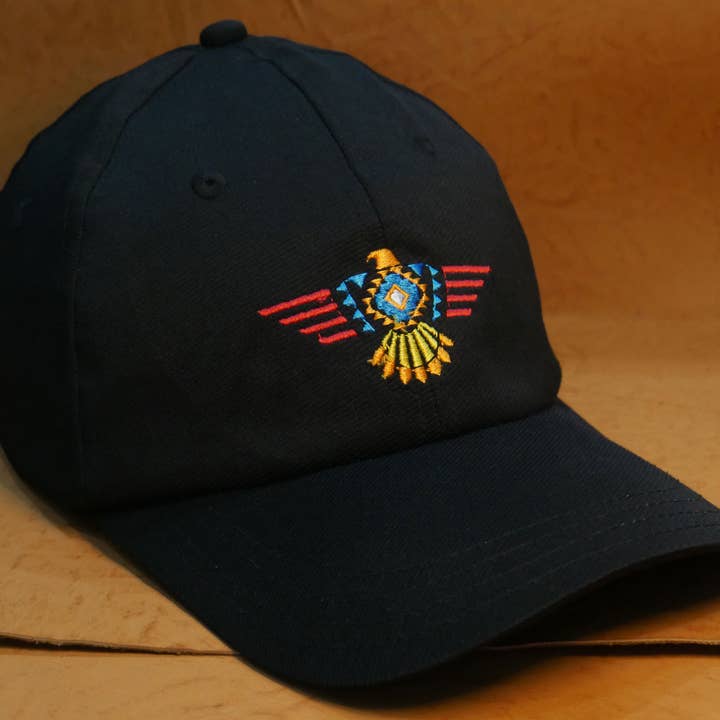 KANGURAH - Wholesale Baseball Cap - Unisex - Black Native American Embroidery Baseball cap Trucker Hat