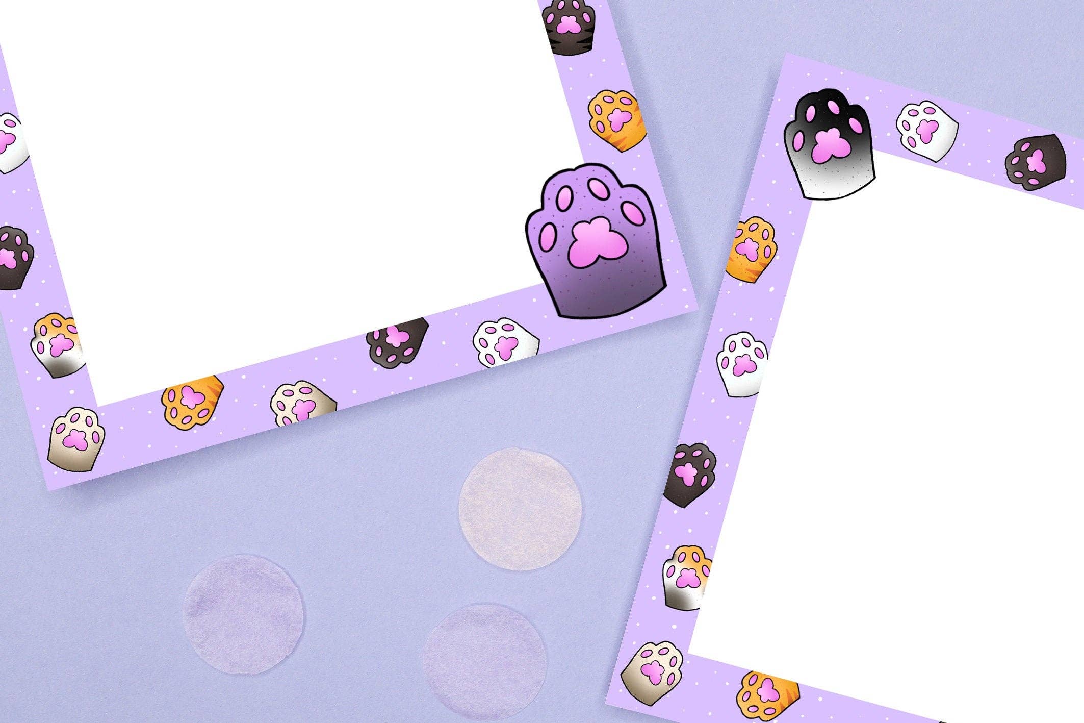 LorenaxAngelina - Wholesale Notepad - Cat Paw Notepad/Cute Kawaii Toes Sweet2