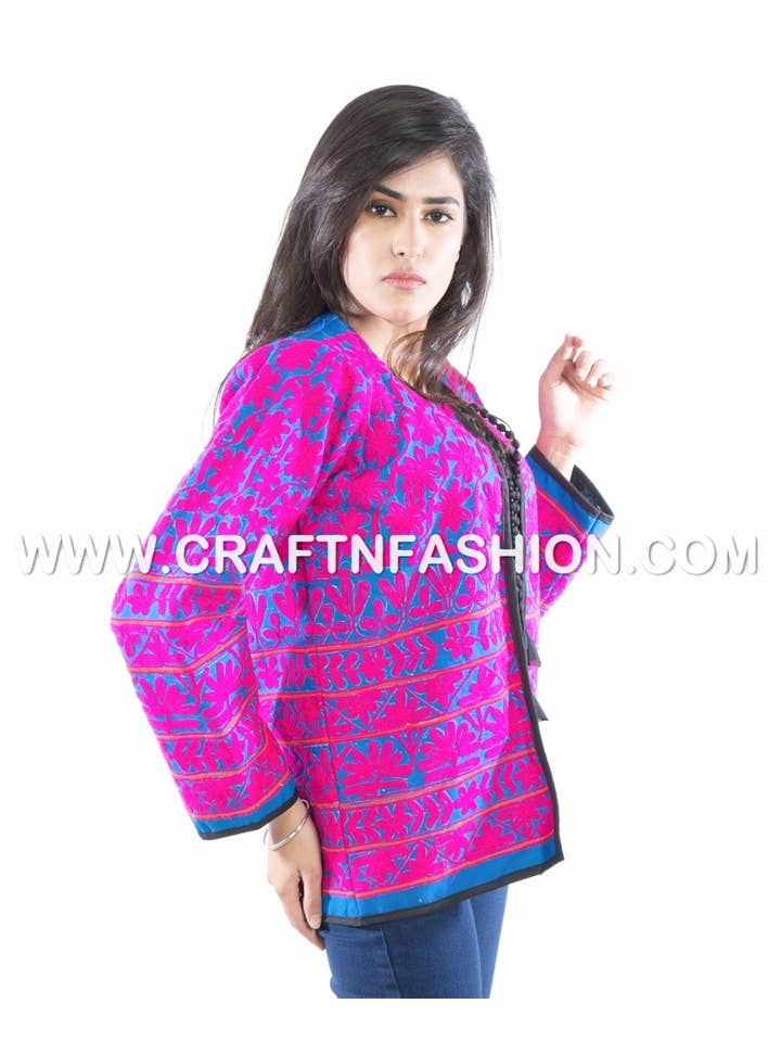 Meghcraft - Wholesale Jacket - Women's - Indian Handmade Embroidered Jacket-Women's Bohemian Jacket