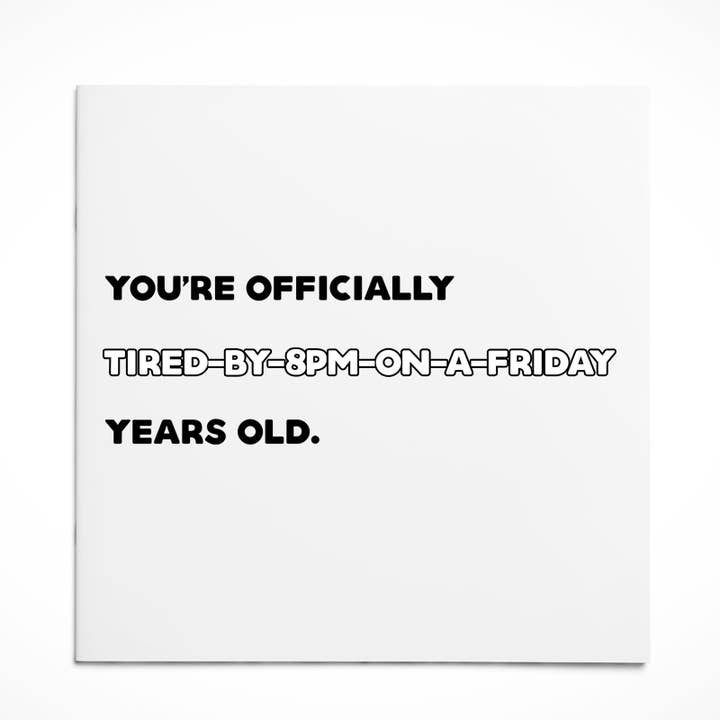 Geburtstagskarte | Du bist müde für den Großhandel von Greeving Cards