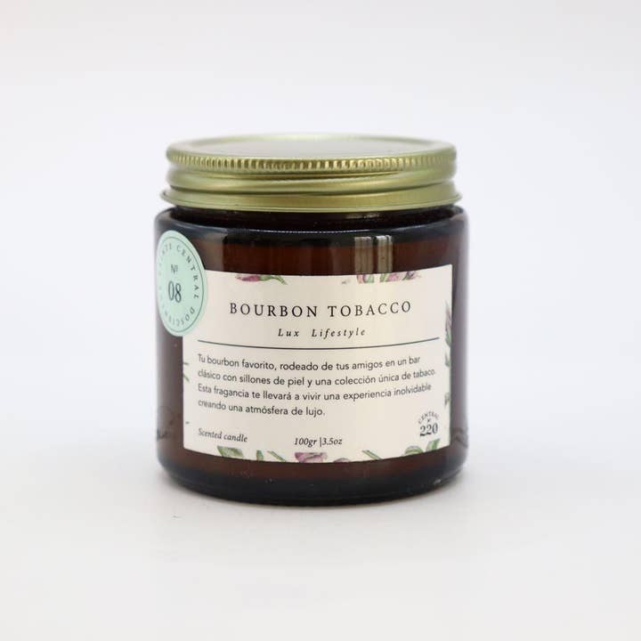 Central 220 - Wholesale Jar/Filled Candle - 08 | Empower | Bourbon Tobacco | Scented Candle2