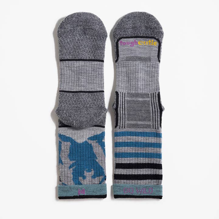 ToughCutie – Großhandel Socken – Damen – Wander-Crew „Sasha the Fierce Bear“ aus Merinowolle2