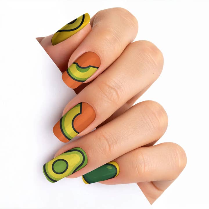 FYNE BODY - Wholesale Press-on/fake nails - Avocado Blossom Delight Avocado Press-On Nails98